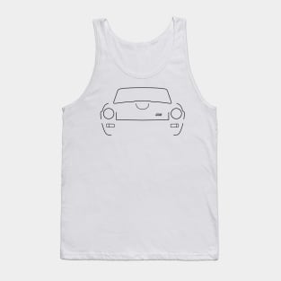 Triumph GT6 Mk3 classic sports car outline graphic (black) Tank Top